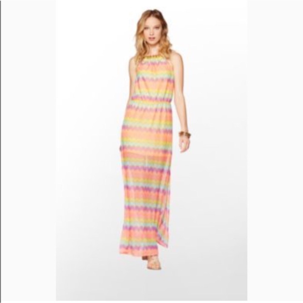 Lilly Pulitzer chevron knit maxi dress XS